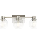 Harmony 24.5 Inch Three Light Vanity Light With Clear Glass Shades In Olde Bronze Finish for bathroom vanity lighting