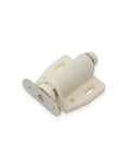 Close-up of a beige magnetic touch latch from the 4 Pack Magnetic Latches For Cabinet Doors Single Press To Open Touch Latches With Rebound Magnet