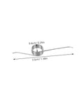 Bulk 20 Pc Torsion Spring Kit For Trash Can Lids With Tiny Iron Nickel Coils, 3.5cm silver spring, 0.6cm coil
