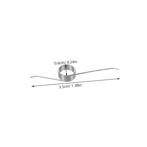 Bulk 20 Pc Torsion Spring Kit For Trash Can Lids With Tiny Iron Nickel Coils, 3.5cm silver spring, 0.6cm coil