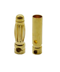 Gold Plated 3mm Banana Plug Bullet Connectors Set 20 Pairs Male And Female RC ESC LiPo Battery Leads Close-up
