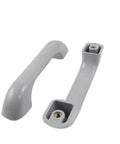 Gray Plastic Cabinet Drawer Pull Handles 11.5 Cm 4.5 In Long 2 Pack With Screws No Fuss Easy Install Durable Plastic Pulls For Kitchen And Bath Cabinets Modern Minimalist Hardware
