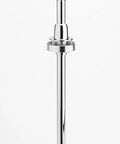 Smooth As Butter Chrome Hub Adjustable Telescoping Post for Premium Wood Lazy Susan Double Tier Turntable installation.