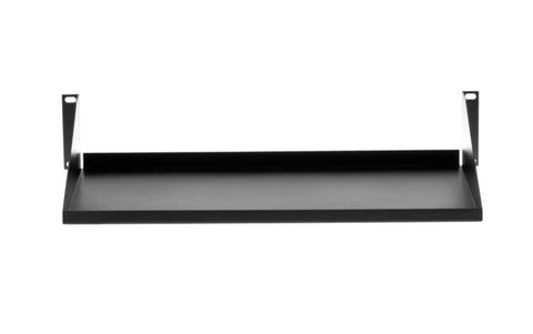 Built Tough 19 Inch Rack Mount Shelf With 2U Cantilever Design Crafted From Heavy Duty 16 Gauge Steel For Network Server And Av Gear Featuring Rock Solid Universal Fit And Sleek Satin Black Finish