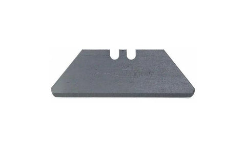 Notched Mount Round Point Safety Blade 0.03 In High Carbon Steel shown against white background
