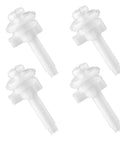 Four Piece Toilet Seat Screws Replacement Kit With White Plastic Bolts And Nuts For Top Mount Toilet Seat Hinges