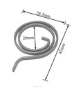 5 Pack Door Handle Torsion Return Springs For Emtek Doors, 20mm Inner Diameter, 28.5mm Outer Diameter, Black Finish, Heavy Duty Spring Steel Repair Kit For Broken Handles