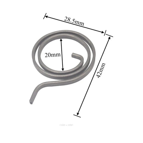 5 Pack Door Handle Torsion Return Springs For Emtek Doors, 20mm Inner Diameter, 28.5mm Outer Diameter, Black Finish, Heavy Duty Spring Steel Repair Kit For Broken Handles