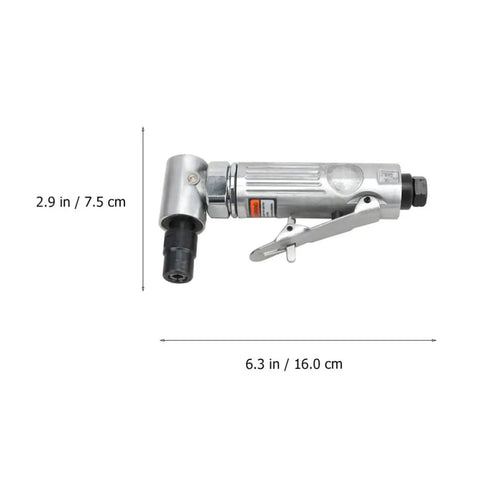 90 Degree Pneumatic Die Grinder Kit Bad Boy High Octane 25000 RPM Aluminum Body, compact air angle tool, designed for metalworking.