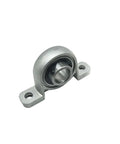 10 Pieces Zinc Alloy Pillow Block Ball Bearing Mounts Set With 8mm 10mm 12mm And 17mm Bore, zinc alloy housing, side view