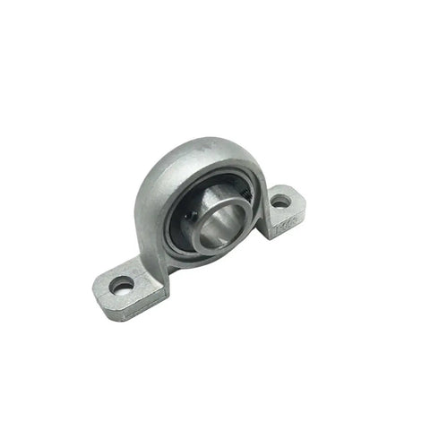 10 Pieces Zinc Alloy Pillow Block Ball Bearing Mounts Set With 8mm 10mm 12mm And 17mm Bore, zinc alloy housing, side view