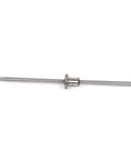 C5 SFU1605 Ball Screw With Single Ball Nut End Machined For CNC Parts And 3D Printers in 1605 Size, steel, full length view
