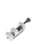 Real Deal 6 Inch Flat Jaw Vise Built Dang Tough For Metal Shop Grinds stainless steel bench fixture with threaded screw mechanism.