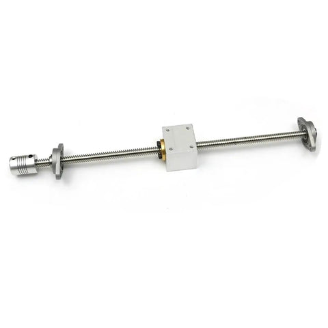 Top Tier T8 Lead Screw Kit With 2mm Pitch And 8mm Diameter For Smooth 3D Printer CNC Upgrades Including Universal Mounting Hardware For Horizontal Vertical Use, lead screw with coupler
