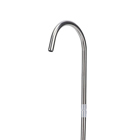 Stainless steel outlet of Desktop Water Dispenser Pump For 2, 3, 5 Gallon Bottles, Portable Bottle Pump with 360 Degree Rotatable Spout