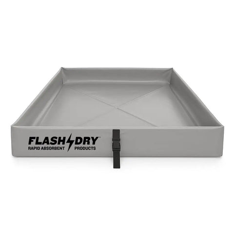 Portable Spill Containment Berm 4 By 4 Folding Tray For Oil Fuel And Chemical Spills Reusable UV-Resistant PVC Heavy-Duty front view