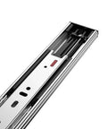 Soft Close Drawer Slides Set With Heavy Duty Ball Bearing Full Extension Side Mount Rails for dresser drawers close-up view