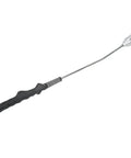 Steel Chromic Plated Golf Swing Trainer Stick For Right Hand Golfers with rubber grip on white background