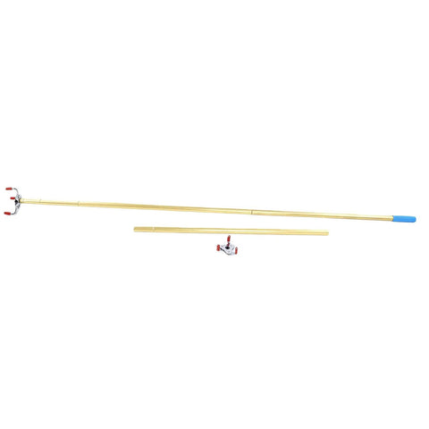 Heavy Duty Smoke Detector Removal Tool With 130 Inch Extension Pole For High Vaulted Ceilings Featuring Universal Snap On Claws To Securely Grab And Drop Alarms Without Any Ladder Acrobatics