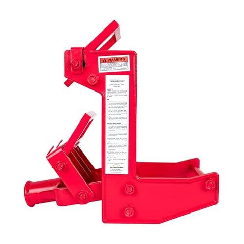 Guardian 2601 portable wall jack, red cast iron, 1000 lb capacity