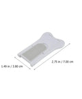 Six Pack Childproof Sliding Door Locks With Adhesive Mounting For Cabinets, size 2.75 x 1.49 inches, white lock detail