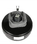 GM Genuine Parts 178-0822 power brake booster, front view, round black metal unit with center push rod.