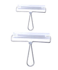 Heavy Duty Stainless Steel Paint Roller Set Two Piece Smooth Glide Action For Fast Canvas Coverage And Killer Oil Acrylic Finishes Game Changing Printmaking Essential with two rollers on white background.