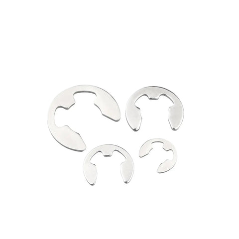 20 Piece 304 Stainless Steel E Clip Washer Set Circlip Retaining Rings Kit For Shaft Fasteners M1.2 To M10 Pro Grade Durable Groove Retainers