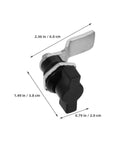 Heavy-Duty T-Handle Cam Lock Kit For Tool Boxes And Equipment Cabinets Abs And Metal Construction Weather-Resistant Easy-Install