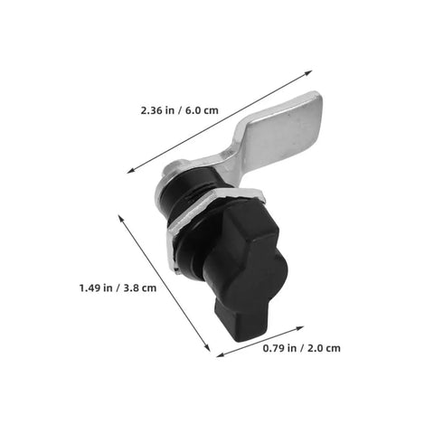 Heavy-Duty T-Handle Cam Lock Kit For Tool Boxes And Equipment Cabinets Abs And Metal Construction Weather-Resistant Easy-Install