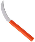 Orange Handled 4.3 Inch Serrated Stainless Steel Blade Harvest Sickle For Easy Herbs And Greens Cutting Delicate Crops No Fuss Grip Compact Design