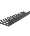 Wall Mount Cable Hanger And Organizer With 19 Slots For Patch Cables, Audio Cables And Computer Cables, 14 Inch Wide, Side View