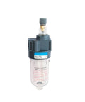 Heavy Duty Lubricator And FRL Air Preparation Unit For Quarter Inch Three Eighths Inch And One Half Inch Lines Pro Grade Air Source Equipment With Filter Regulator And Lubricator BL3000 B Type G3-8 For Industrial Shops
