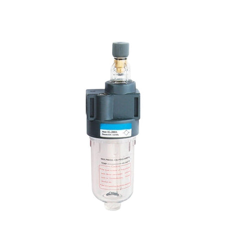 Heavy Duty Lubricator And FRL Air Preparation Unit For Quarter Inch Three Eighths Inch And One Half Inch Lines Pro Grade Air Source Equipment With Filter Regulator And Lubricator BL3000 B Type G3-8 For Industrial Shops