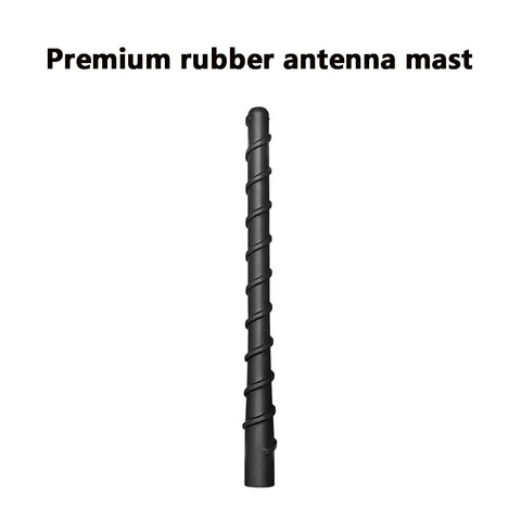7 Inch Spiral Flexible Rubber Truck Antenna For RAM 1500 2500 3500 4500 5500 2011 To 2026 Short Mast Black Antenna