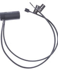Plug And Play High Flow And Temperature Sensor With RPM Signal For Water Cooling Loops NTC 10K Thermistor, black cylindrical with cables