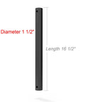 Extension Pole For J Pole Mount 1.5 Inch Diameter, 16.5 Inch Length, Powder Coated, Corrosion Resistant, Includes Coupling Hardware For Easy Install, Adds Height To Boost Signal Reception And Antenna Positioning