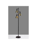 Alden Tree Lamp With Antique Bronze Finish And Brass Accents For That Old School Vibe Adjustable Shades On Decorative Joints