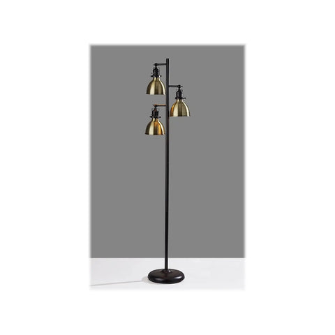 Alden Tree Lamp With Antique Bronze Finish And Brass Accents For That Old School Vibe Adjustable Shades On Decorative Joints