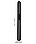 Beef Up Your Furniture With Stainless Steel Mending Plates, 28cm black flat straight bracket with slots for quick reinforcement