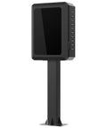 Heavy Duty Outdoor EV Charger Cover With Waterproof Lockable Shell And Worry Free Mount Base For NACS J1772 Plugs, tall black cover.