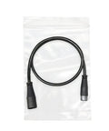Ebike Extension Cable 2Pin To 6Pin Waterproof IP66 60cm Double Ended Connector in clear plastic packaging
