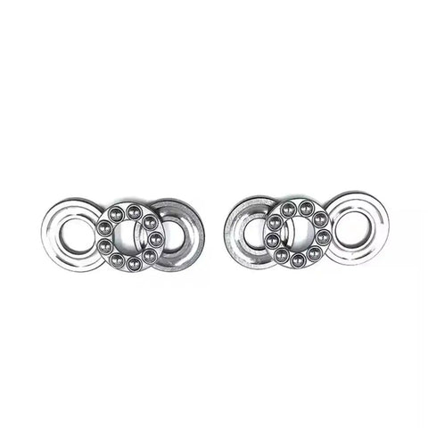Heavy Duty Thrust Ball Bearing Set Single Direction 20mm Bore 35mm Outer Diameter 10mm Thick Chromium Steel GCr15 Built Tough Pack Of 2