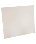 White Virgin PTFE Teflon Sheet 12 X 12 Inch, 1/32 Inch Thick, Food Safe And FDA Compliant shown on white background