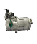 Plug And Play Electric Ac Compressor For Hyundai Kona Kia Niro Ev Straight Up Oem Replacement 97701K4000 side view with green connector.