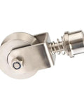 Badass Heavy Duty Stainless Steel Gate Wheels VGroove Caster Design for smooth sliding, 68mm spring-loaded roller, precision engineered.