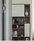Adjustable 180 Degree Silent Concealed Hinge for Wooden Folding Doors with Invisible Cross Hinge installed on cabinet 110x30mm