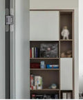 Adjustable 180 Degree Invisible Door Hinge For Folding And Hideaway Doors Brings Buttery Smooth Motion on modern closet unit.