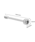 Built Damn Tough Stainless Steel Hex Socket Bolts And Nuts Set With Self Locking Anti Vibration Threads, Precision Flat Head Screw, 0.9in length