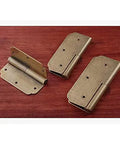 Two Pack Gold Iron Decorative Hinges With Screws Set For Vintage Wooden Jewelry Boxes Cabinets Wine Cases And Furniture Accessories